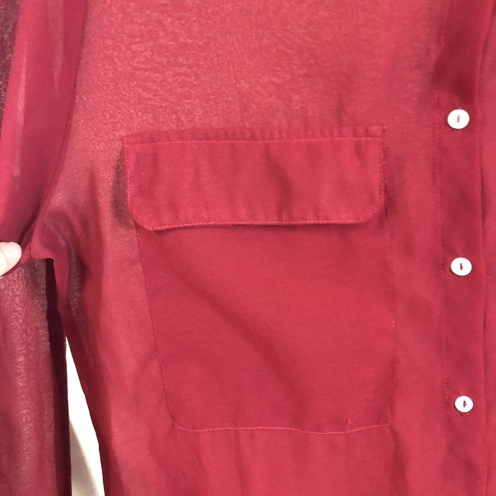 Kut From The Kloth Collared Button Up Blouse Small - image 5